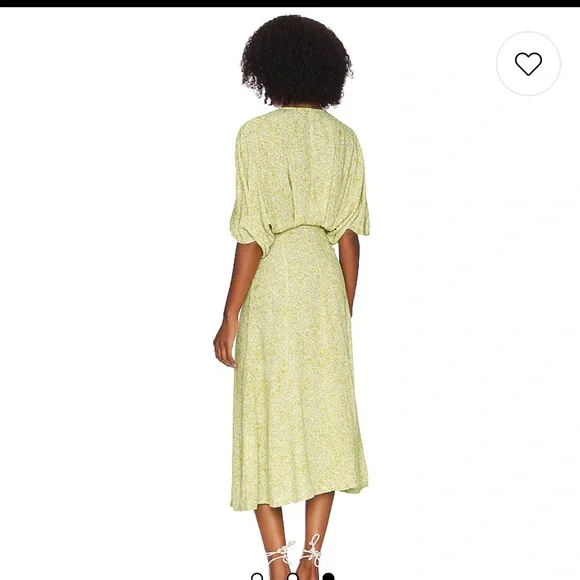 Ana Nata -Mia dress - colour celery foxglove - Picture 3 of 6